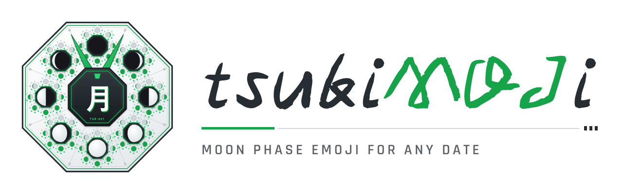 tsukiMOJi: moon phase emoji for any date